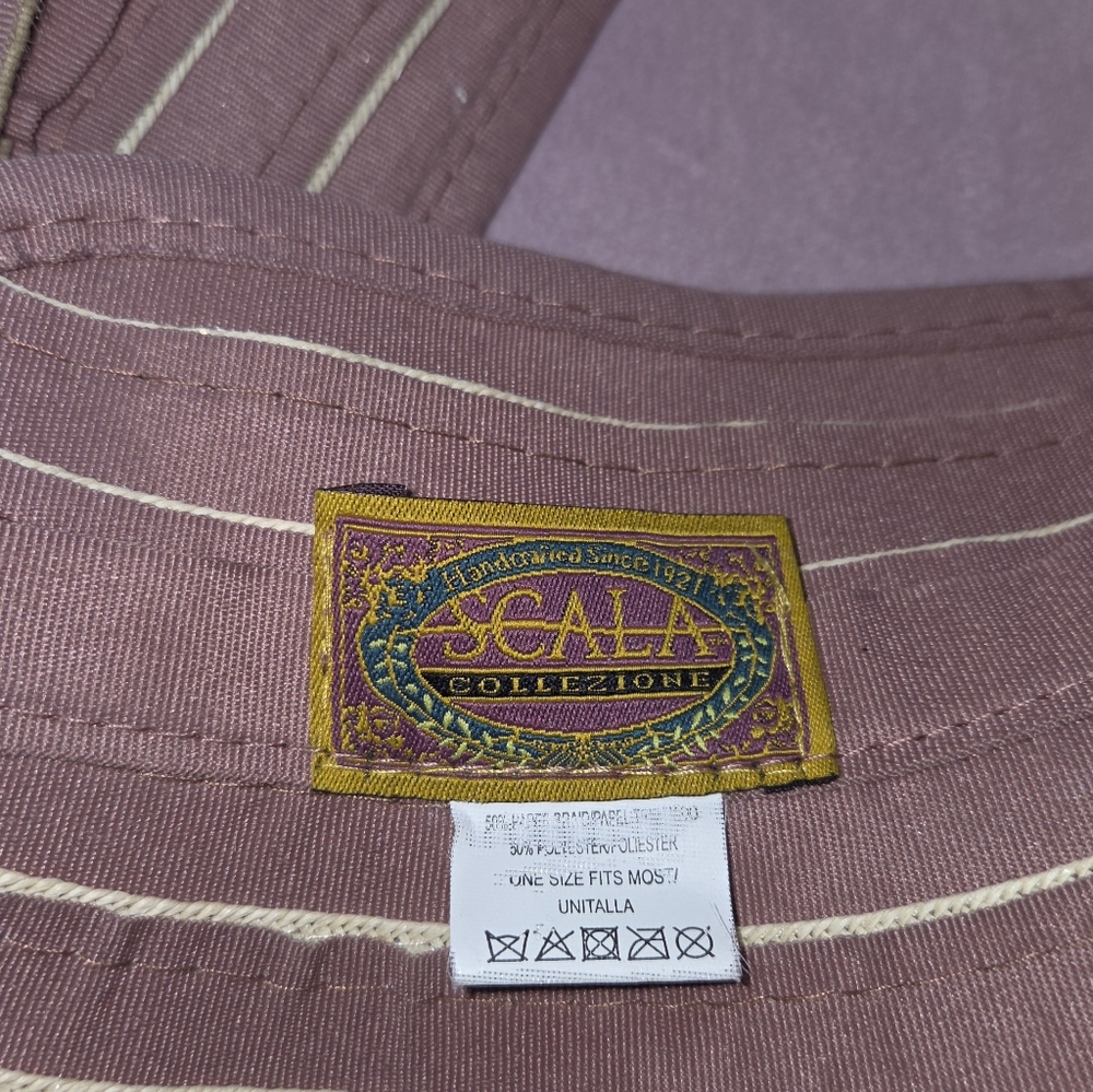 Scala Collection Hat Womens Woven Sewn Braid Sun Visor - Picture 4 of 5